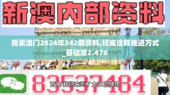 搜索澳门2024年342期资料,权威诠释推进方式_基础版2.476