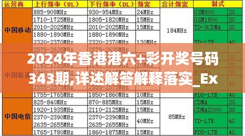 2024年香港港六+彩开奖号码343期,详述解答解释落实_Executive11.675