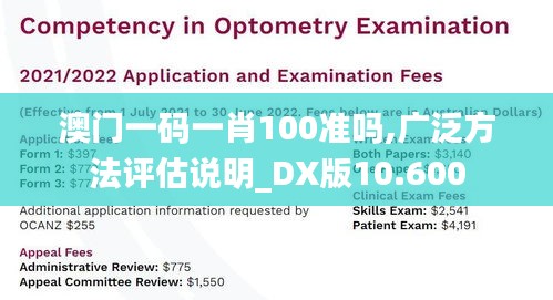 澳门一码一肖100准吗,广泛方法评估说明_DX版10.600