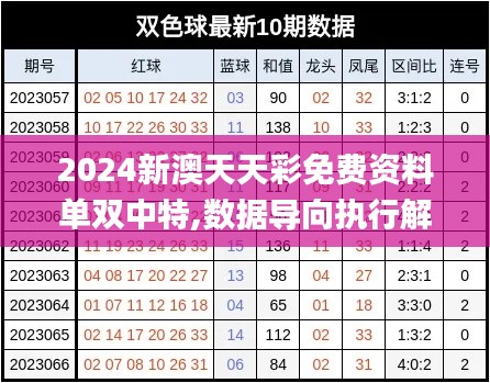 2024新澳天天彩免费资料单双中特,数据导向执行解析_AR版9.657