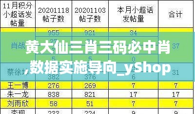 黄大仙三肖三码必中肖,数据实施导向_yShop6.110