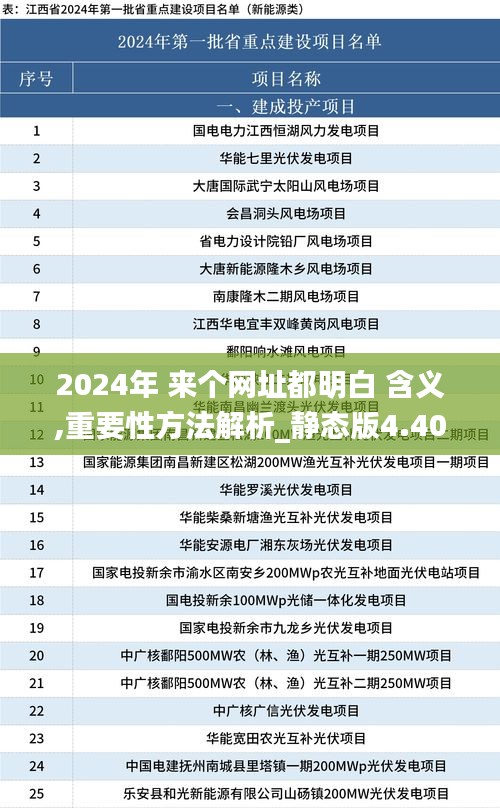 2024年 来个网址都明白 含义,重要性方法解析_静态版4.407