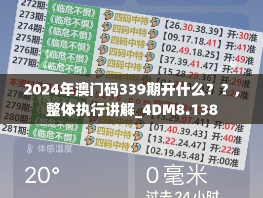 2024年澳门码339期开什么？？,整体执行讲解_4DM8.138