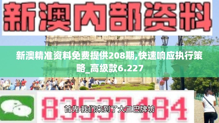 新澳精准资料免费提供208期,快速响应执行策略_高级款6.227