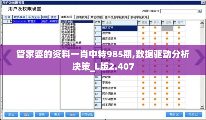 管家婆的资料一肖中特985期,数据驱动分析决策_L版2.407