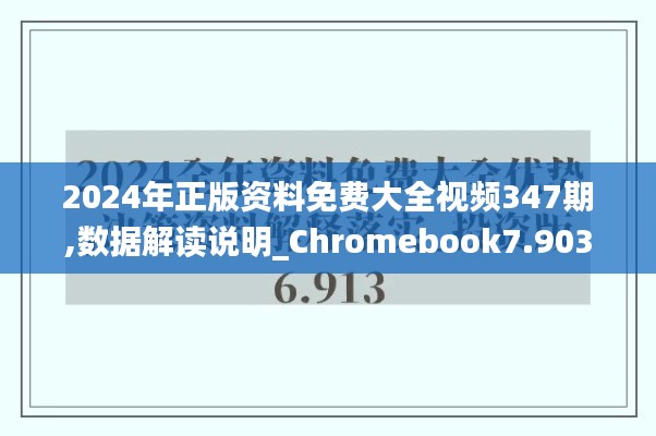 2024年正版资料免费大全视频347期,数据解读说明_Chromebook7.903