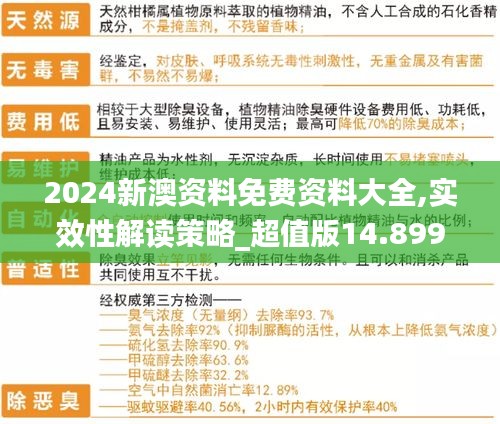 2024新澳资料免费资料大全,实效性解读策略_超值版14.899