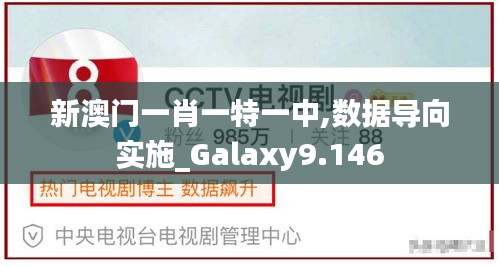 新澳门一肖一特一中,数据导向实施_Galaxy9.146