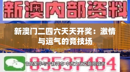 新澳门二四六天天开奖：激情与运气的竞技场