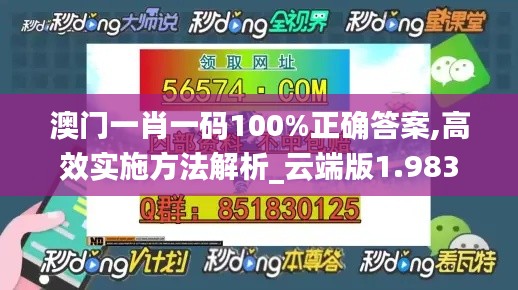 澳门一肖一码100%正确答案,高效实施方法解析_云端版1.983