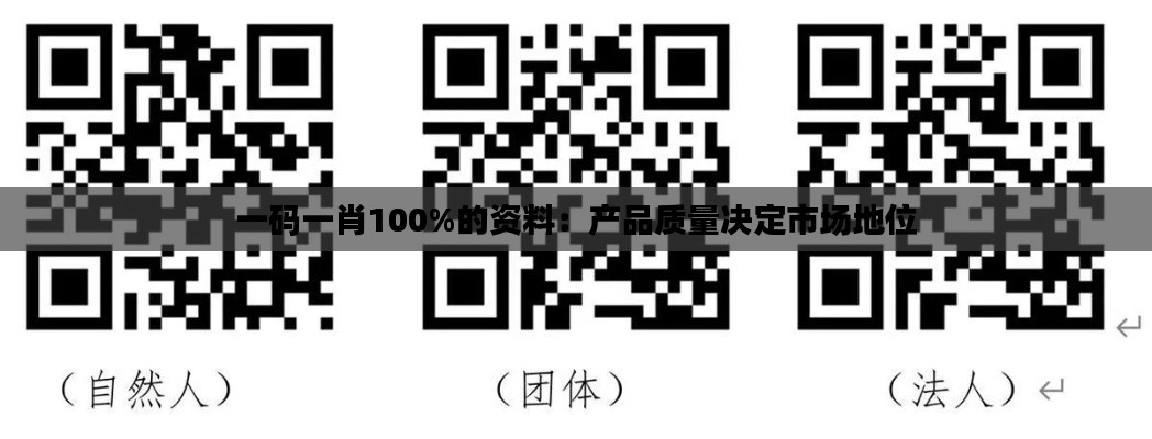 一码一肖100%的资料：产品质量决定市场地位