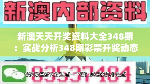 新澳天天开奖资料大全348期：实战分析348期彩票开奖动态