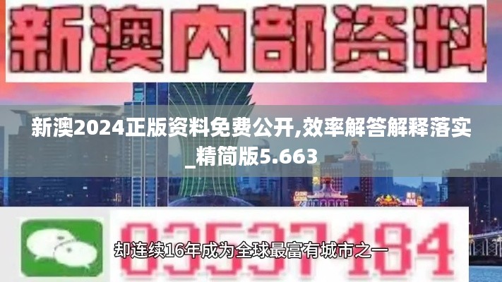 新澳2024正版资料免费公开,效率解答解释落实_精简版5.663