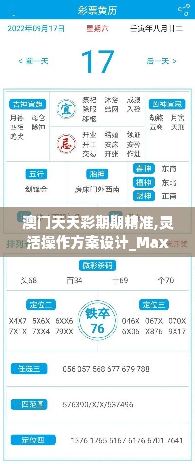 澳门天天彩期期精准,灵活操作方案设计_Max6.942