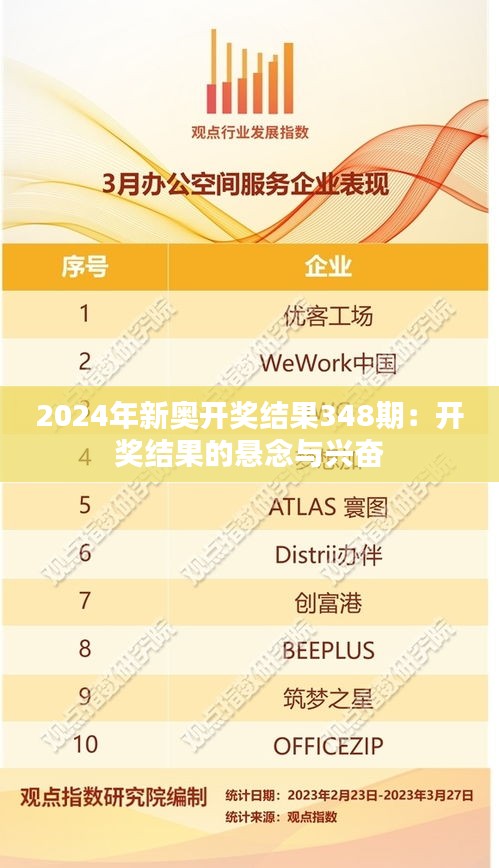 2024年新奥开奖结果348期：开奖结果的悬念与兴奋