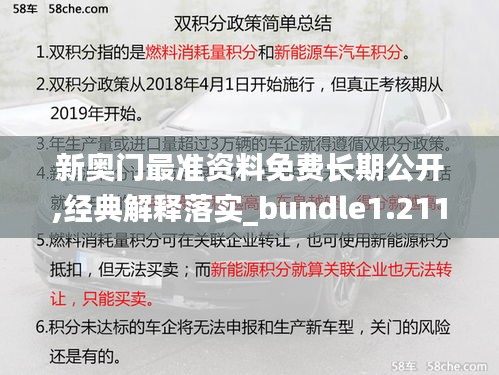 新奥门最准资料免费长期公开,经典解释落实_bundle1.211