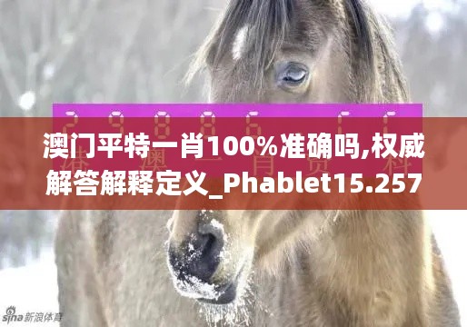 澳门平特一肖100%准确吗,权威解答解释定义_Phablet15.257