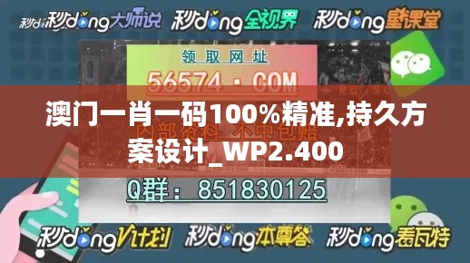 澳门一肖一码100%精准,持久方案设计_WP2.400