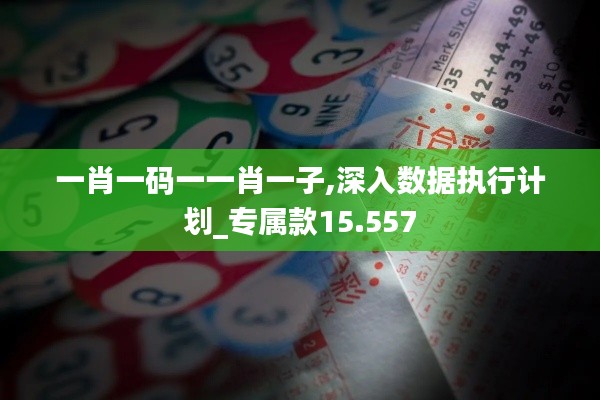 一肖一码一一肖一子,深入数据执行计划_专属款15.557