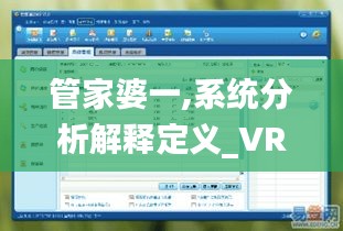 管家婆一,系统分析解释定义_VR2.820