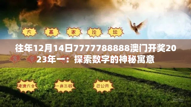 往年12月14日7777788888澳门开奖2023年一：探索数字的神秘寓意