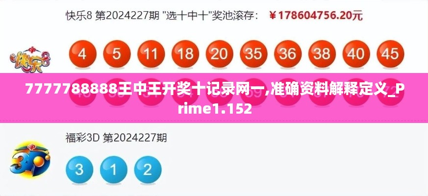 7777788888王中王开奖十记录网一,准确资料解释定义_Prime1.152