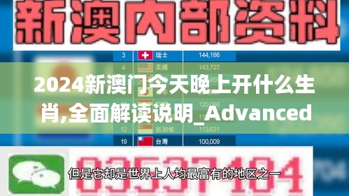 2024新澳门今天晚上开什么生肖,全面解读说明_Advanced4.720