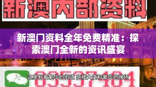 新澳门资料全年免费精准：探索澳门全新的资讯盛宴