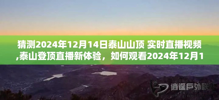 2024年12月14日泰山登顶直播新体验，实时观看山顶风光