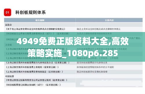 4949免费正版资料大全,高效策略实施_1080p6.285