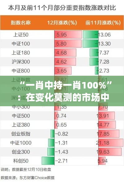 “一肖中持一肖100%”：在变化莫测的市场中寻求稳定回报