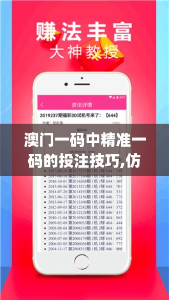 澳门一码中精准一码的投注技巧,仿真技术方案实现_探索版8.737