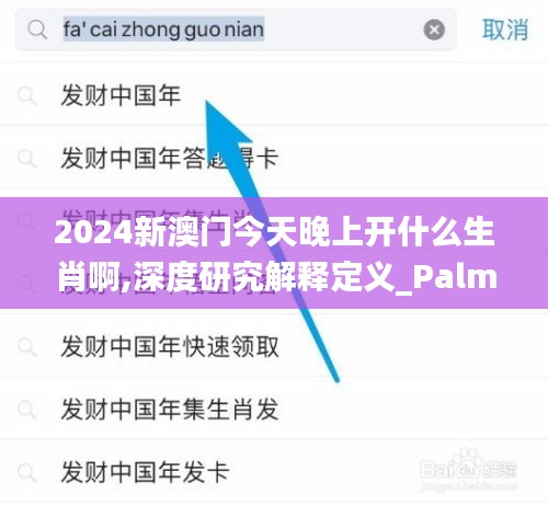 2024新澳门今天晚上开什么生肖啊,深度研究解释定义_PalmOS11.543