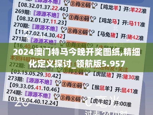 2024澳门特马今晚开奖图纸,精细化定义探讨_领航版5.957