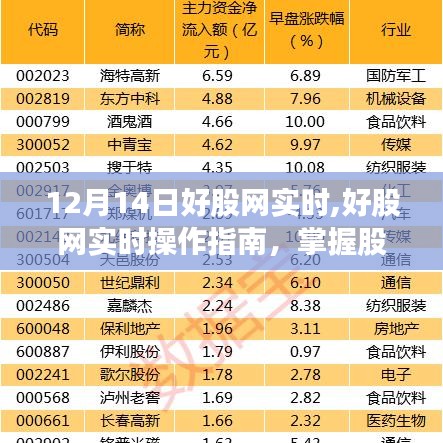 12月14日好股网实时操作指南，轻松掌握股市行情，投资入门指南（适合初学者与进阶用户）