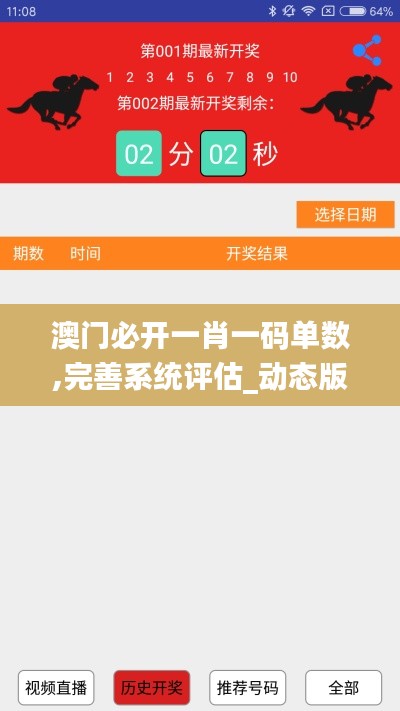 澳门必开一肖一码单数,完善系统评估_动态版7.881