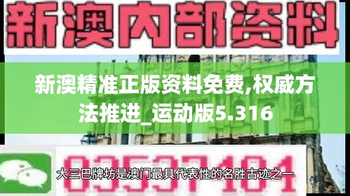 新澳精准正版资料免费,权威方法推进_运动版5.316