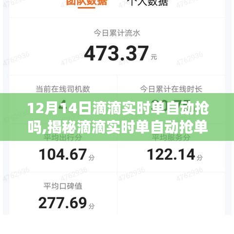 揭秘滴滴实时单自动抢单功能，深度解析12月14日的滴滴抢单情况与功能特点