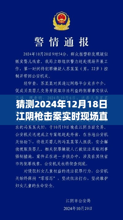 江阴枪击案背后的温情故事，实时直播揭秘现场日常（猜测2024年12月18日）