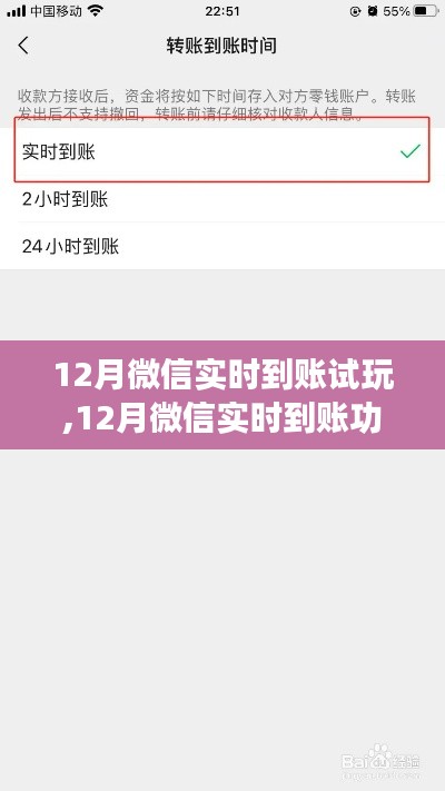 微信实时到账功能体验解析与试玩指南