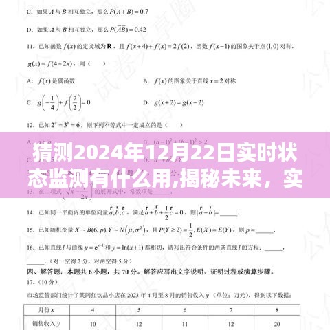 揭秘未来，实时状态监测在2024年12月22日的潜力与价值及实时状态监测的实际应用前景探索