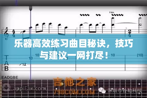 乐器高效练习曲目秘诀，技巧与建议一网打尽！