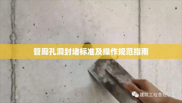 管廊孔洞封堵标准及操作规范指南