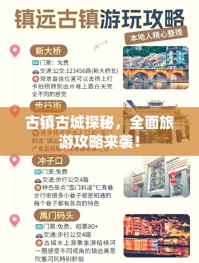 古镇古城探秘，全面旅游攻略来袭！