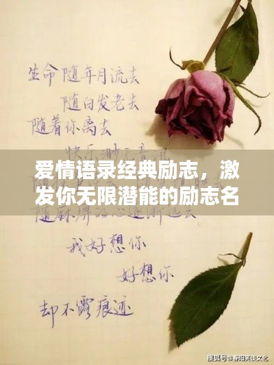 爱情语录经典励志，激发你无限潜能的励志名言！
